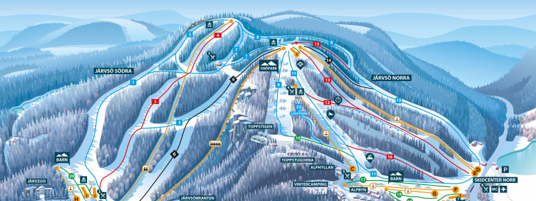 Trail Map Järvsö