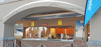 Ticket office at the entrance