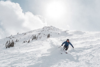 Only for experts: the freeride area Tres Hombres.