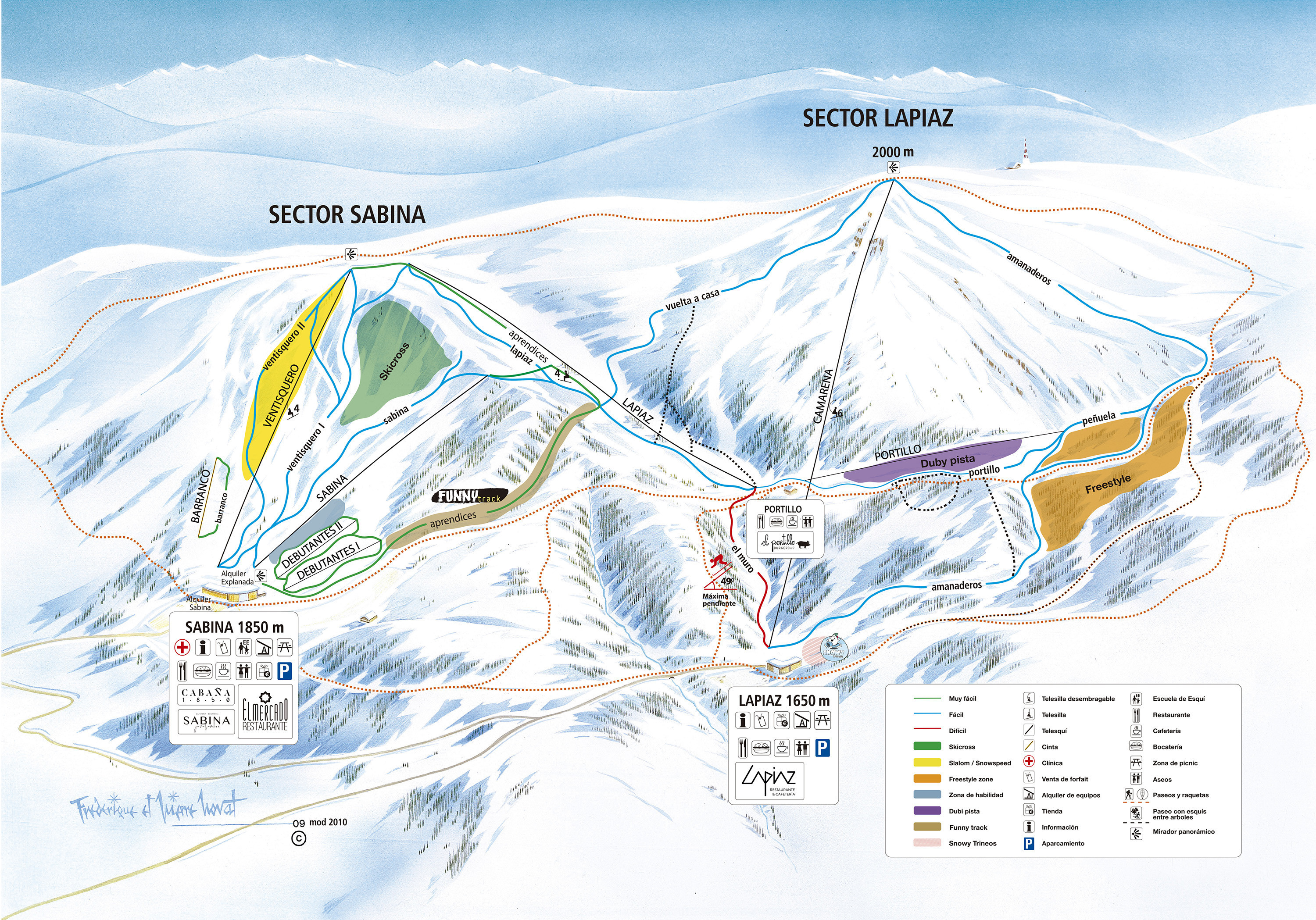 Trail map Javalambre