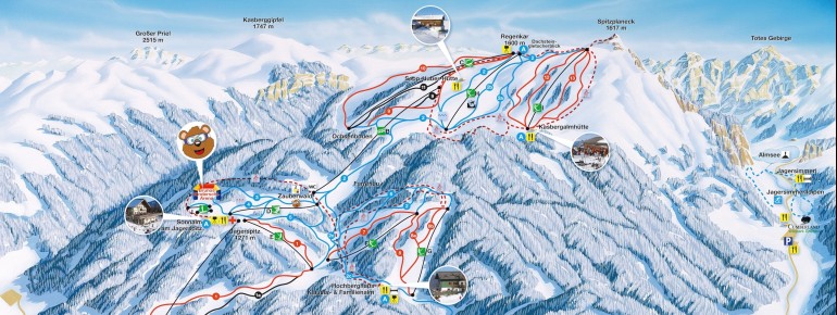 Trail Map Kasberg Grünau