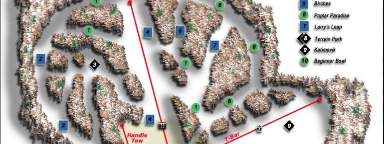 Trail Map Kinosoo Ridge Snow Resort