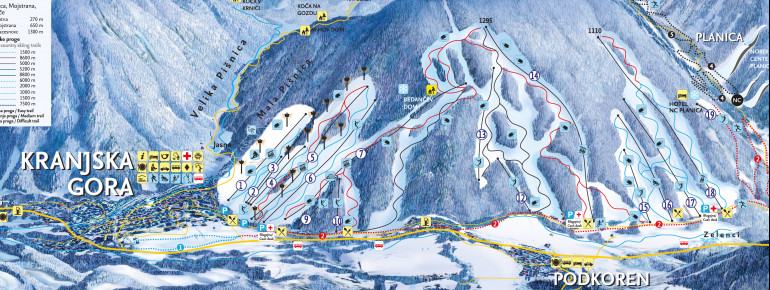 Trail Map Kranjska Gora