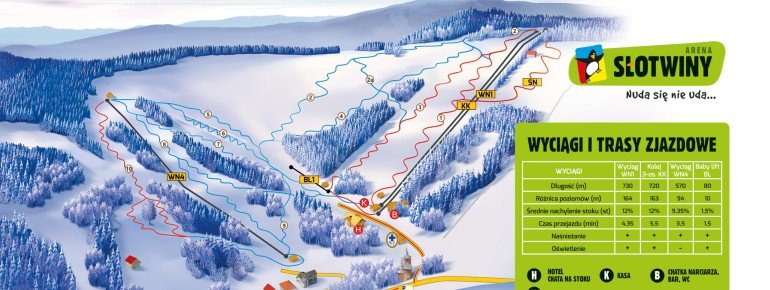 Trail map Slotwiny Arena