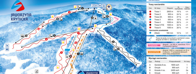 Trail Map Jaworzyna Krynicka