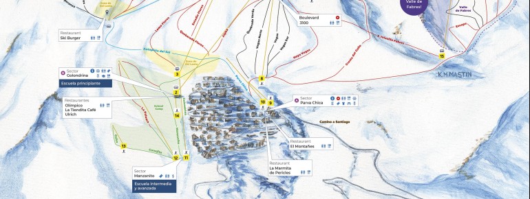 Trail Map La Parva