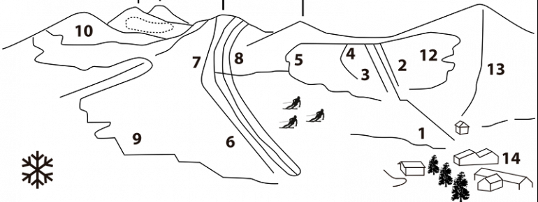 Lagunillas Trail Map