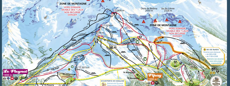 Trail Map Les 7 Laux