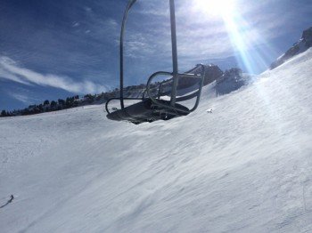Not what you call family-friendly: Unfortunately, Chair 23 doesn’t have a safety bar.