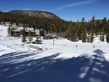 View of the beginners area at Festival Poma Lift near Canyon Lodge.