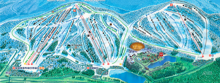 Trail Map Mont Blanc Quebec
