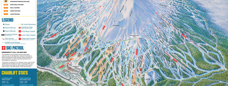 Trail Map Mt Bachelor