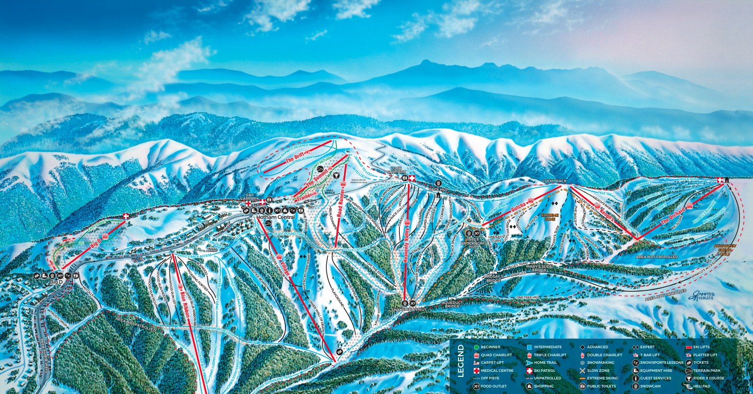 Slope Map Mt Hotham