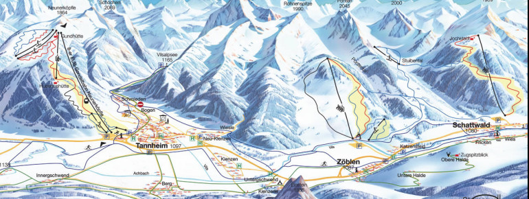 Trail Map Neunerköpfle Tannheim