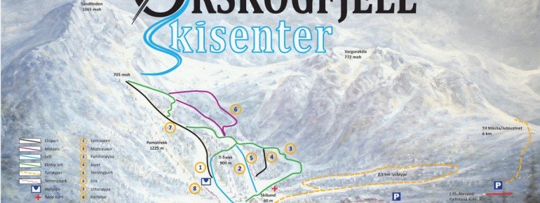 Trail Map Orskogfjellet
