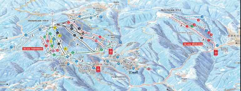 Trail Map Pamporovo