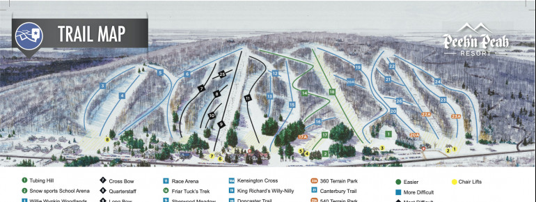 Trail Map Peek n Peak Ski Area