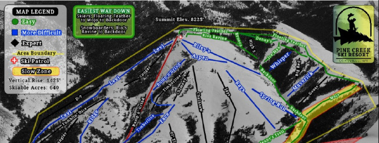 Trail Map Pine Creek Ski Resort