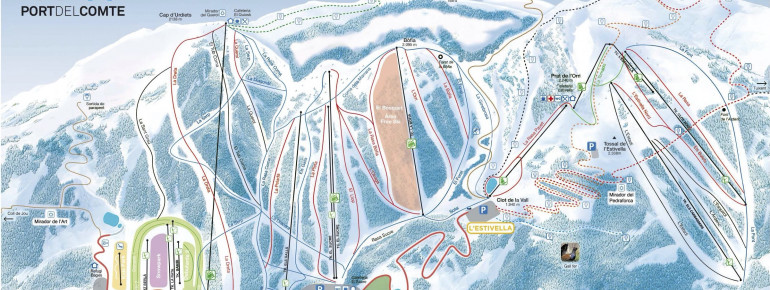 Trail map Port del Comte