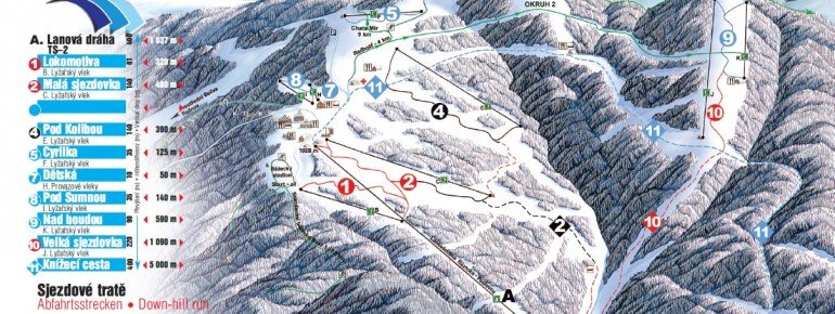 Trail Map Pustevny
