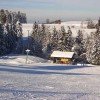 Hungry skiers stop in the Liftestüble at the base station.