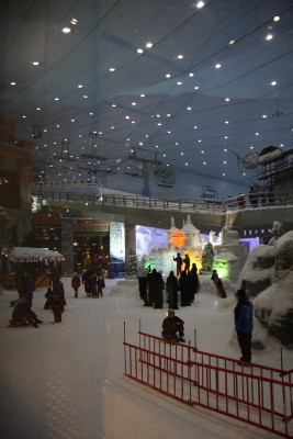 From the mall, you can peak at the goings-on inside the resort through large panoramic windows.