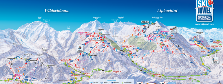 Trail Map Ski Juwel Alpbachtal Wildschönau
