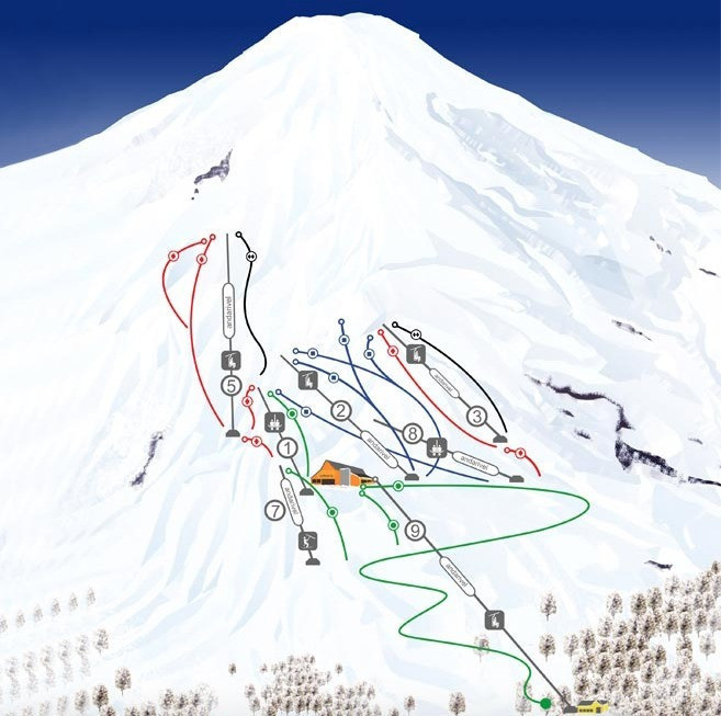 Ski Pucón Trail Map