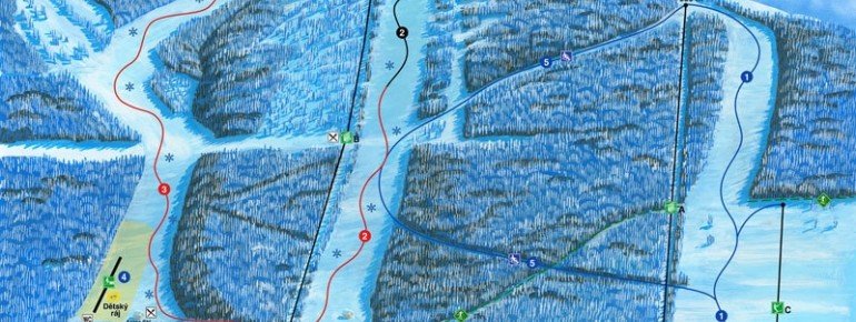 Trail Map Ski Sneznik Dolni Morava