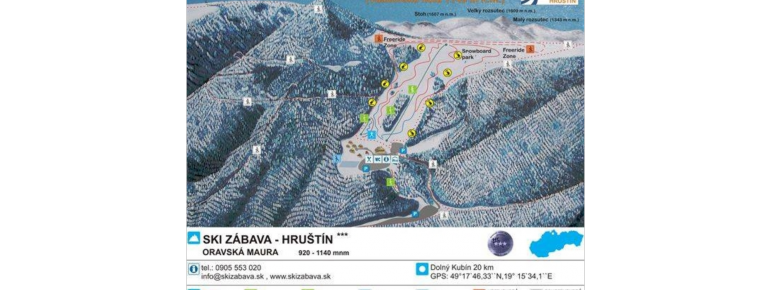 Trail Map Ski Zabava Hrustin