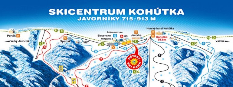 Trail Map Skicentrum Kohutka