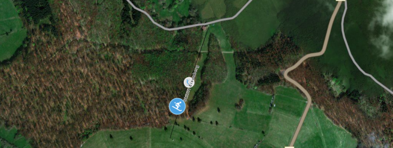 Trail Map Skilift Eisenberg near Bad Hersfeld
