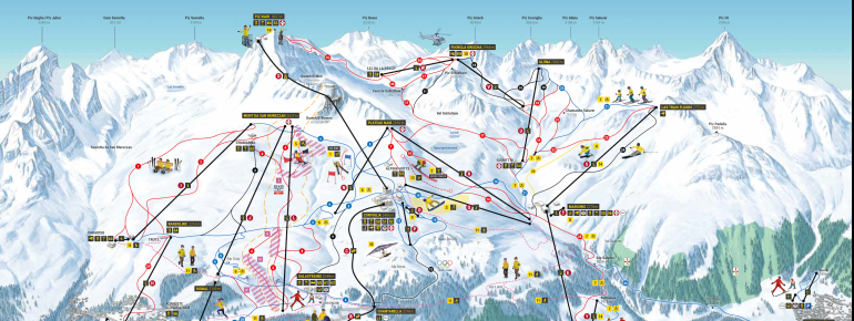 Trail Map St Moritz Corviglia