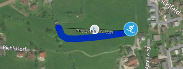Trail Map St Veit im Pongau - Asten lift