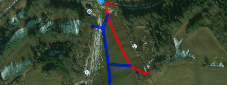 Trail map Stetten am kalten Markt