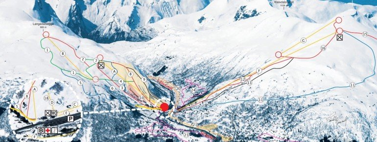 Trail Map Strandafjellet