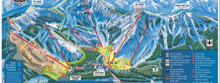 Trail Map Sugar Bowl Resort