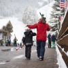 The ski area is also very popular with families.