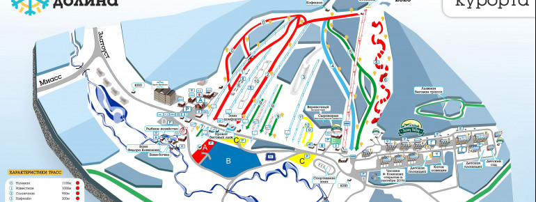 Trail Map Sunny Valley - Solnechnaya Dolina
