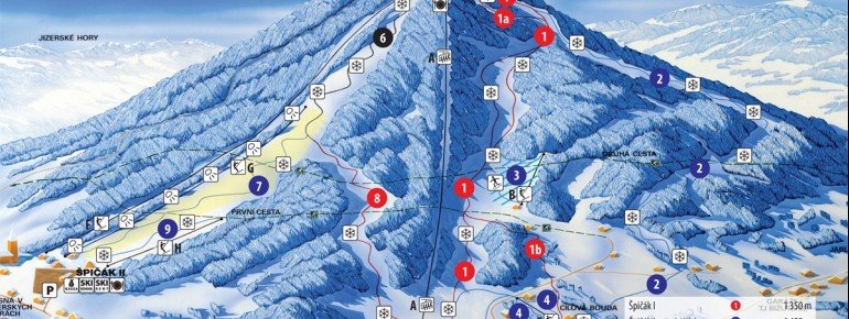 Trail Map Tanvaldsky Spicak