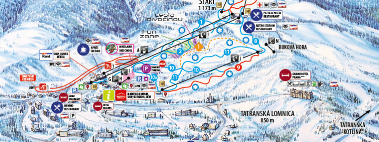 Trail Map Tatranska Lomnica
