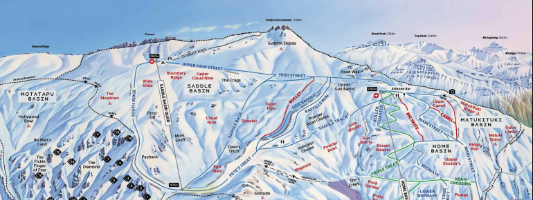 Trail Map Treble Cone