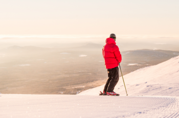 The view from the mountain is stunning.