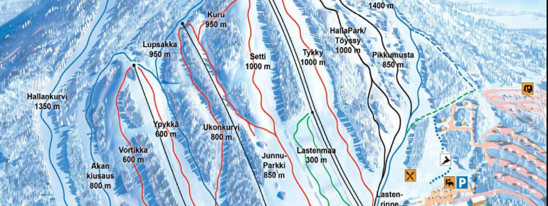 Trail Map Ukkohalla
