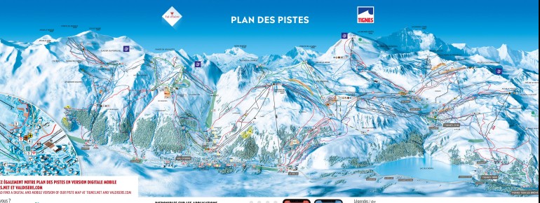 Trail Map Val d Isere - Tignes
