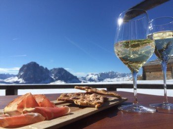 Genussmoment auf der Seceda Alm