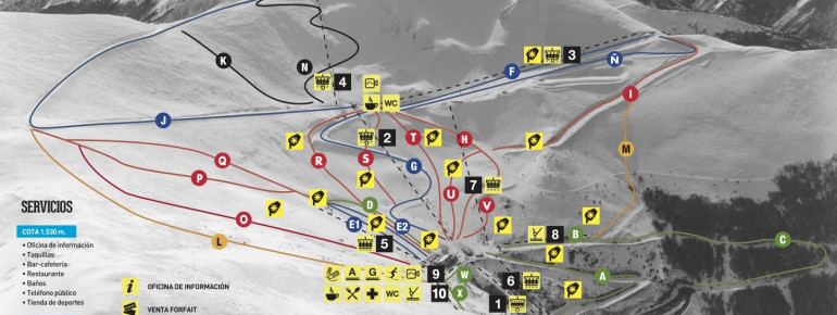 Trail map Valdezcaray
