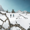 The surroundings around Virgen are ideal for snowshoe hiking.