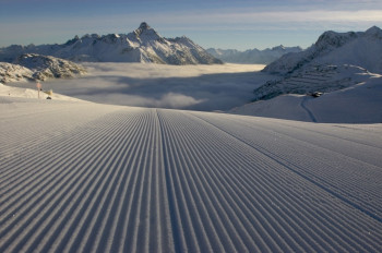Perfectly groomed slopes.