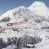 The new gondola goes straight from Warth village square up the slopes.